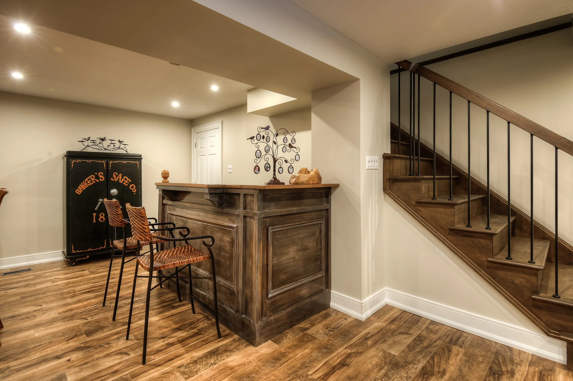 rustic basement