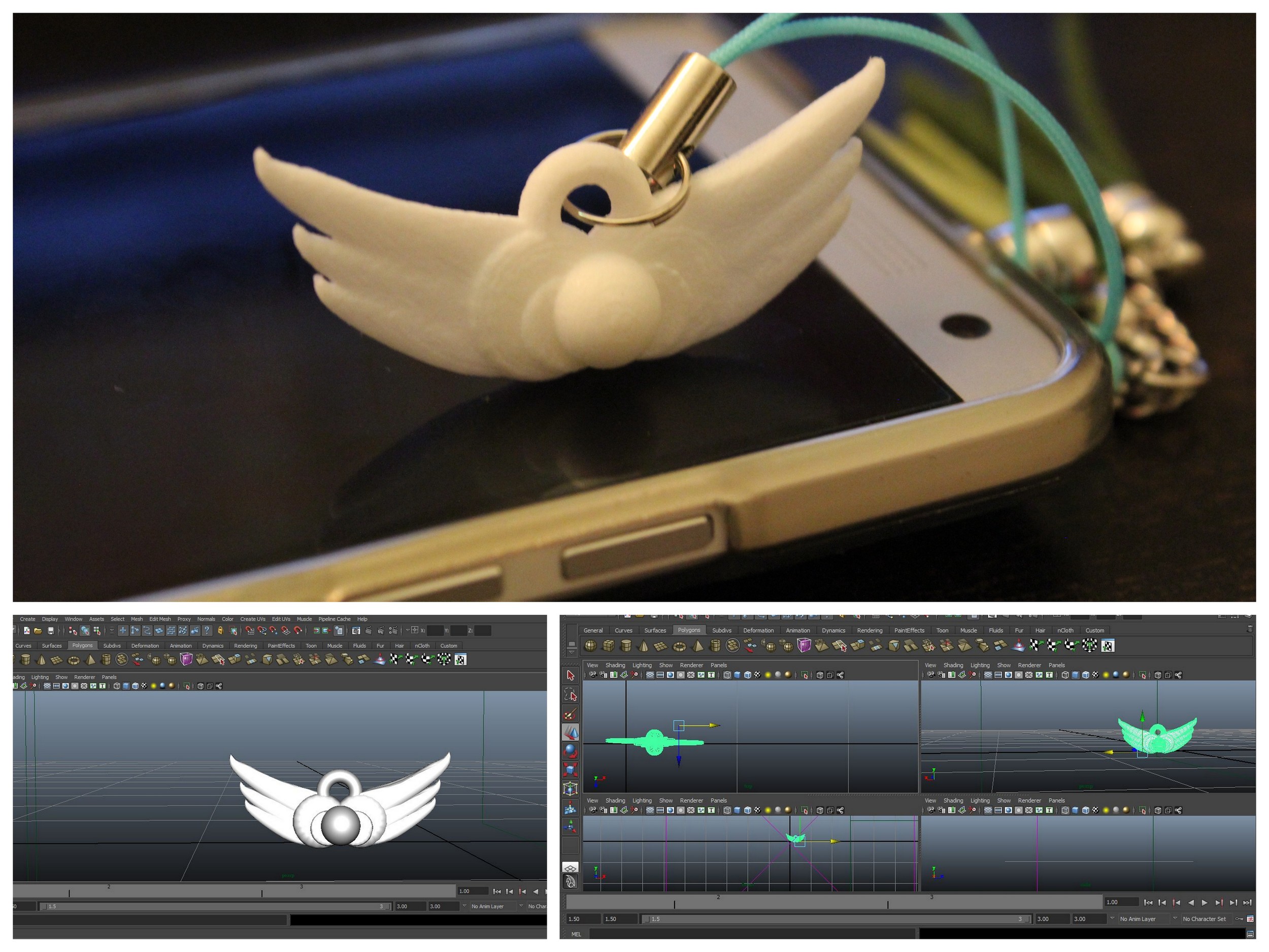 3D Printing - Wings Charm