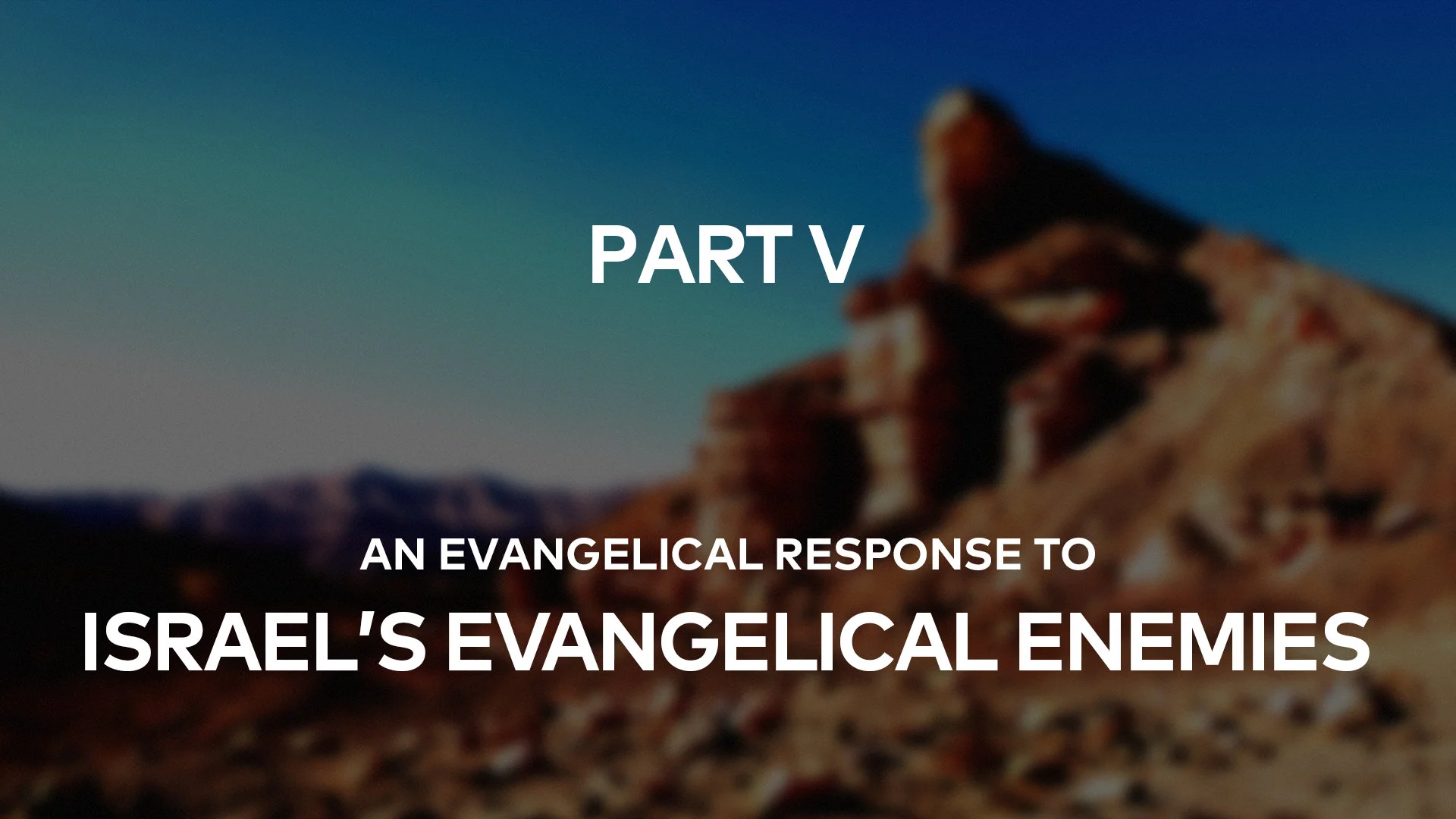 V. The Denigration of the Old Testament