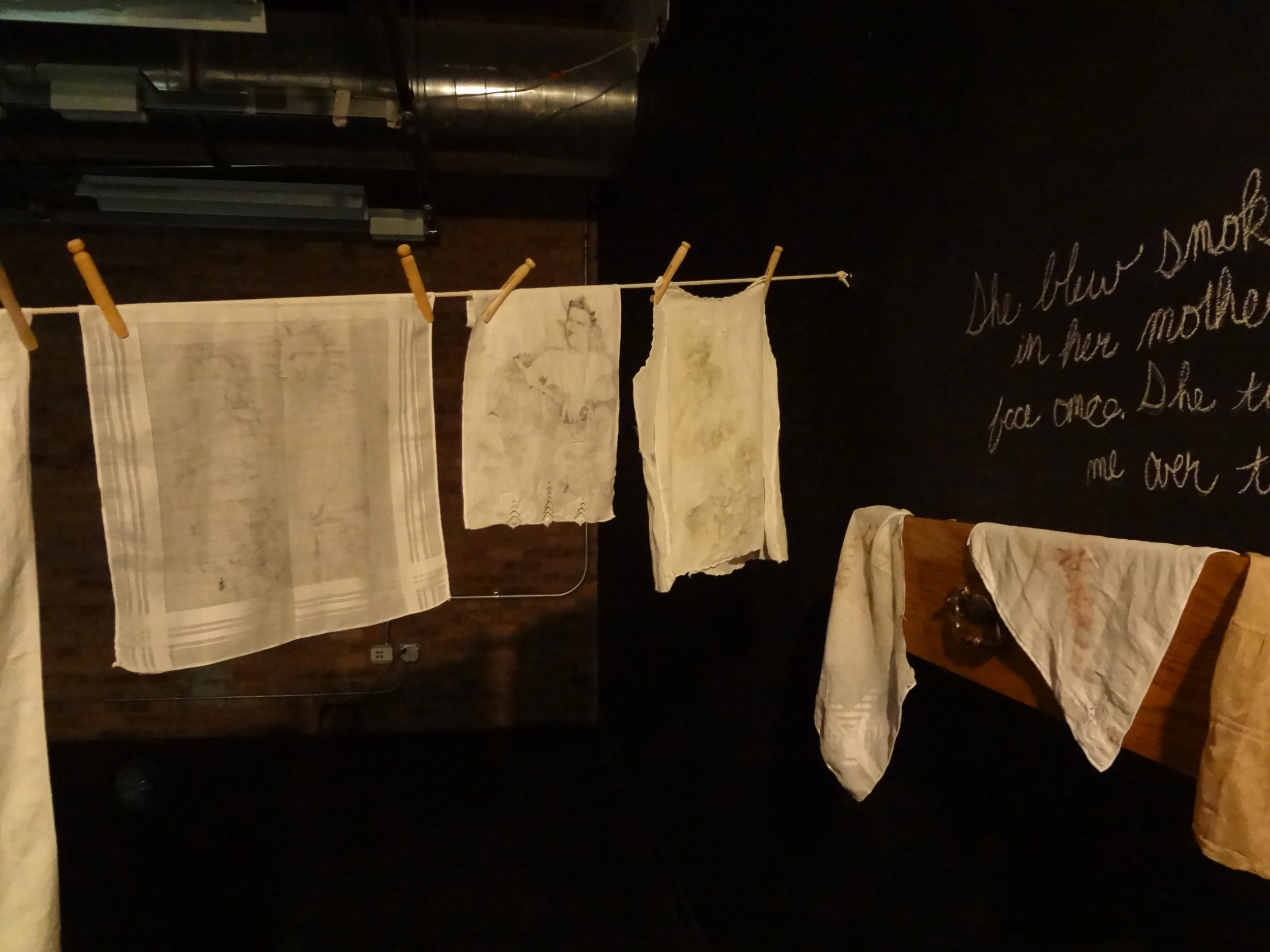 Clothesline, Text and Drawer
