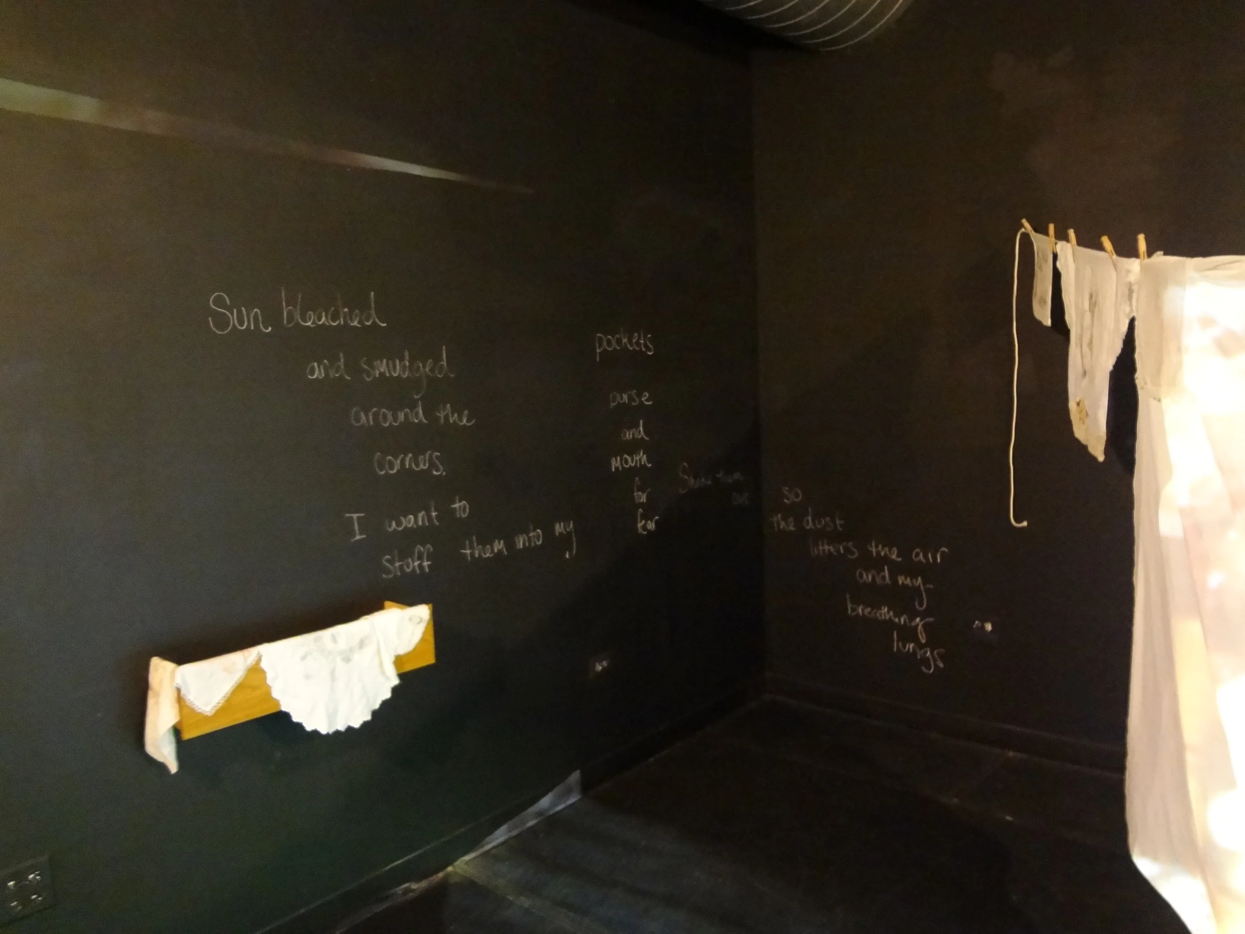 Wide Shot of Text Wall