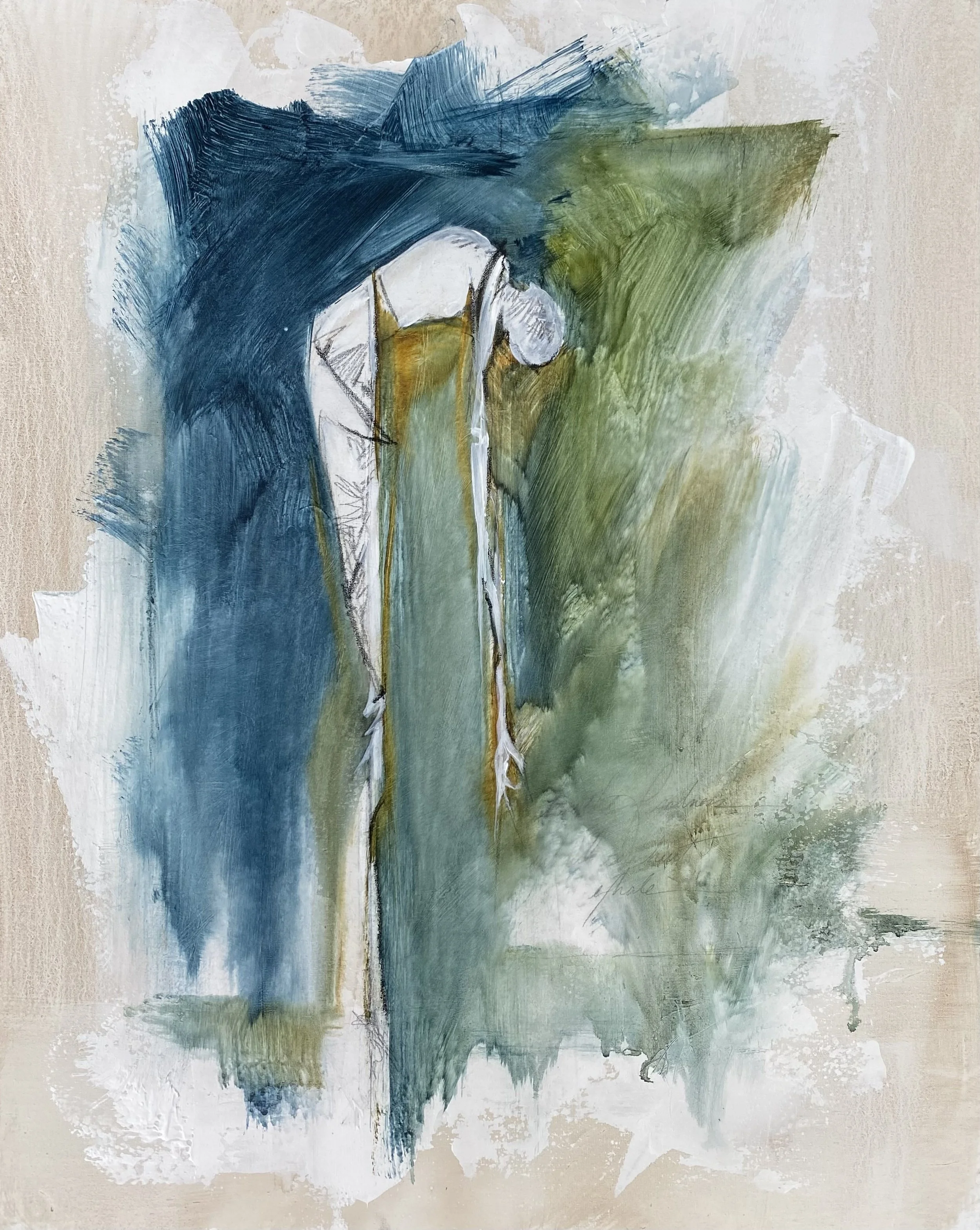 Begin Again | Acrylic .  20 x 16 . 585.00 