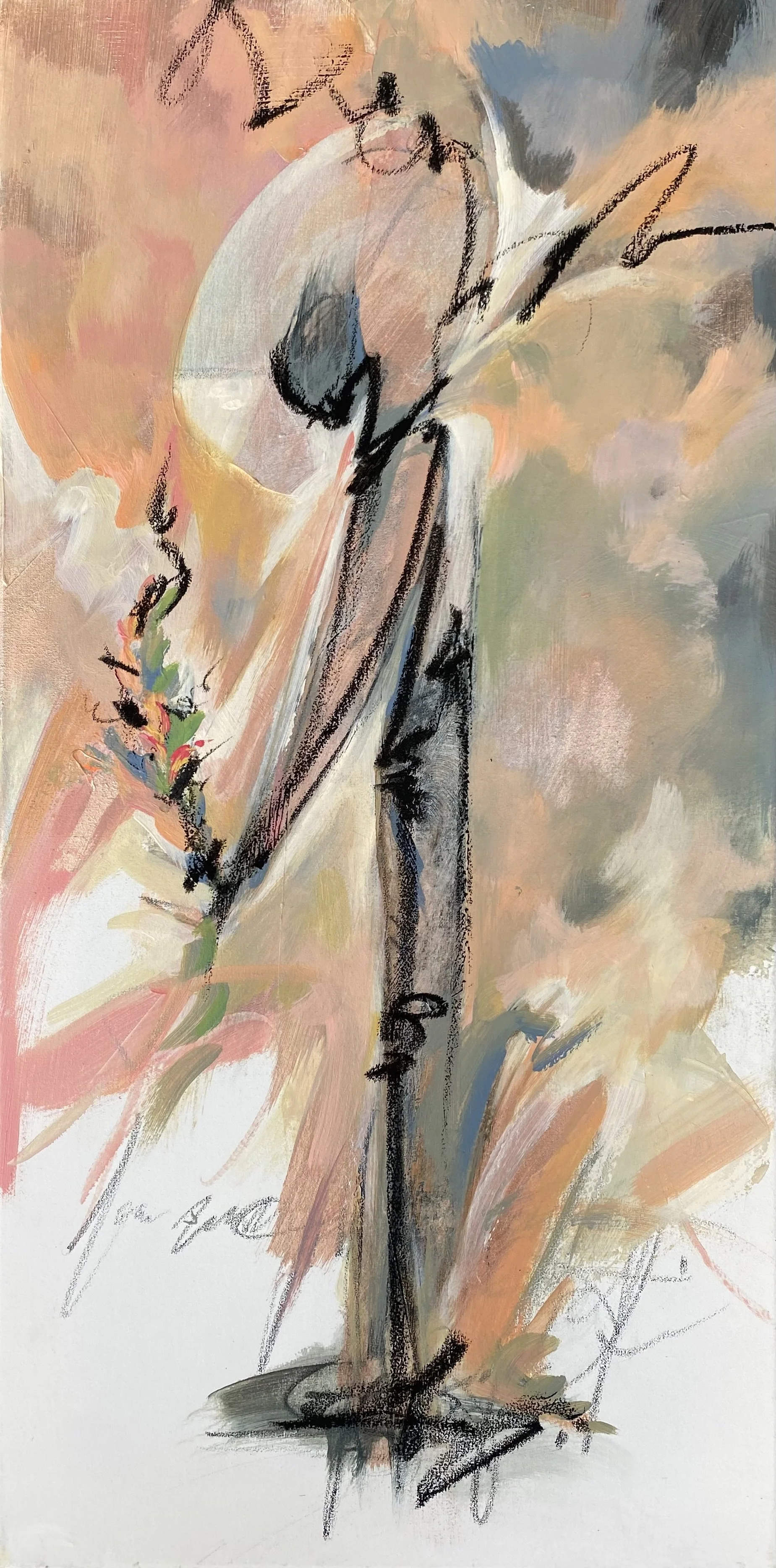 Listening  |  Acrylic . 12" x 24" .  685.00