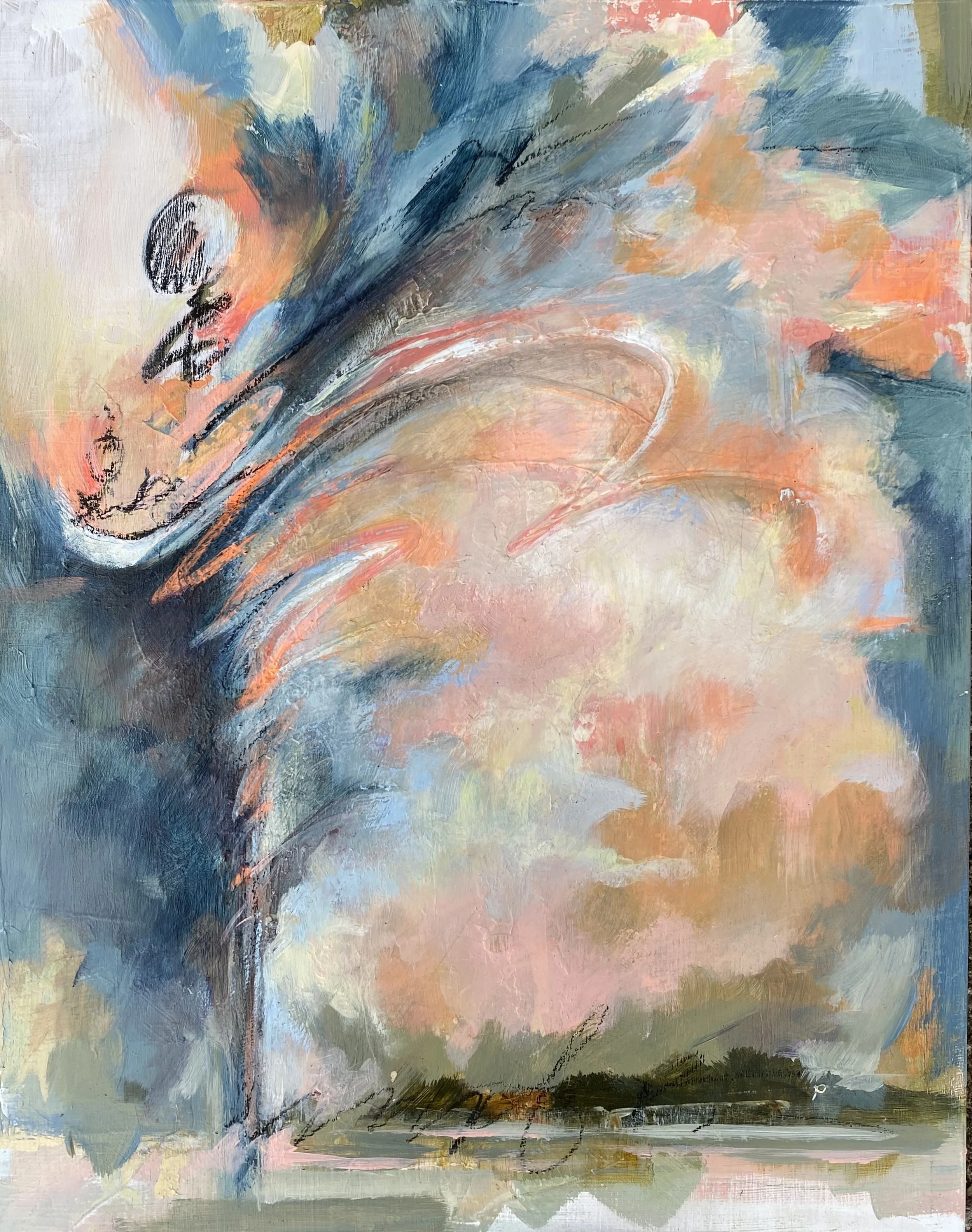 Invisible |  Acrylic  .  11" x 14"  .  400.00