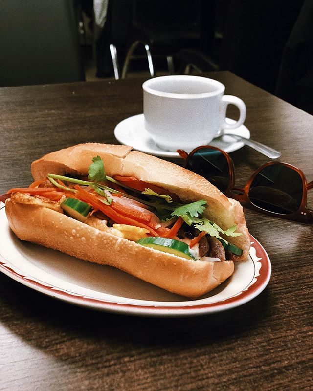 Pork bahn-mi with a fried egg. Sunday ritual. #uforestaurant // #patrickshootsfood // .
.
.
#shotoniphone #toeats #foodphotography #eaters #eateverything #toeats #blogto #foodie #yum #tasty #foodporn #foodie #foodstagram #food🍴#sharefood #freshfood #toeats #foodto #sixeats #6eats #eat #livetoeat #foodstagram #food❤️ #eat🍴 #torontobloggers #nyceats #potd #patrickshootsfood #eeeeeats