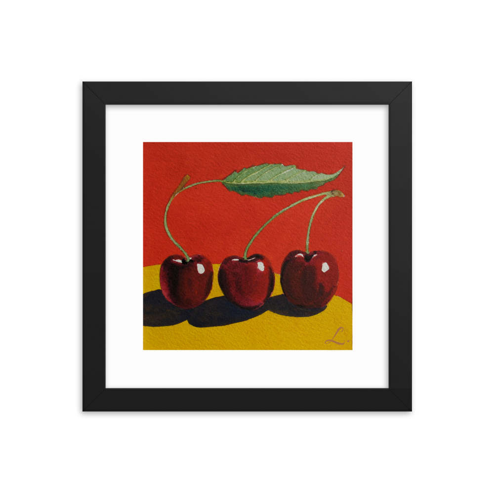 3-Cherries-on-Yellow-Fruit-frame-10x10_mockup_Transparent_Transparent_10x10.png