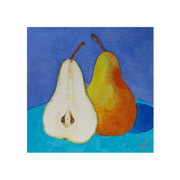 Yellow Pear on Blue and Turquoise122.png