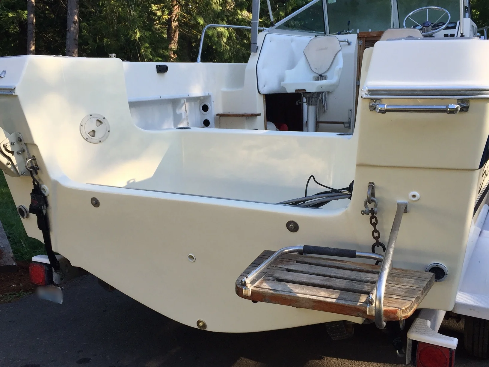 Transom Floor John S Fiberglass Repair