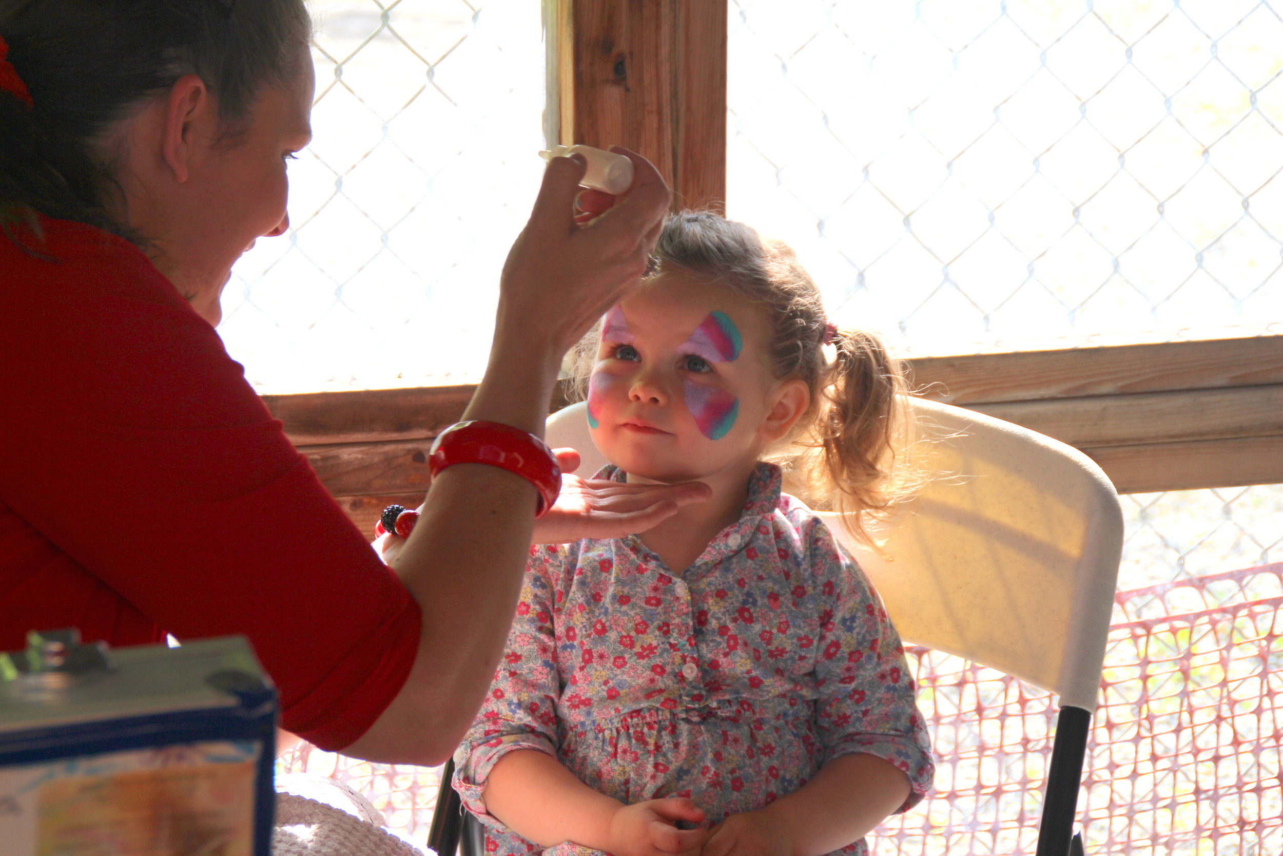 Face Painting at our Garden Party