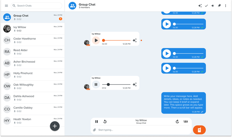 Audio controls final design