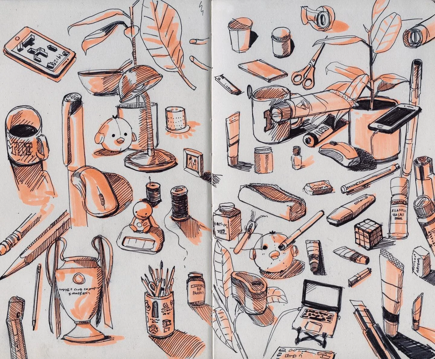 Objects on my desk