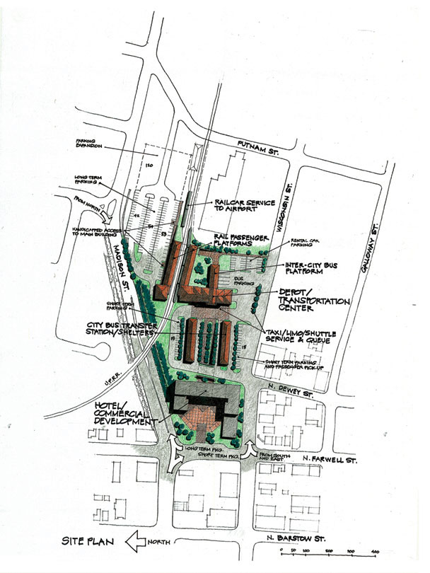 Eau Claire Depot Transportation Center & Transit Oriented Development Concept