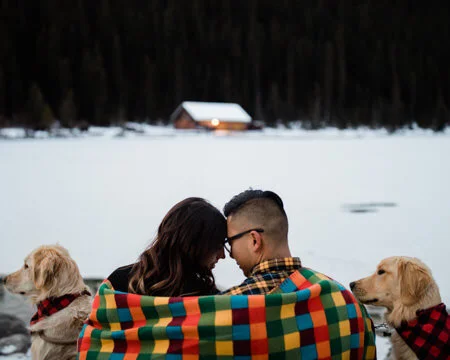 Lake Louise | Banff Engagement Photographers | Asha &amp; Spencer