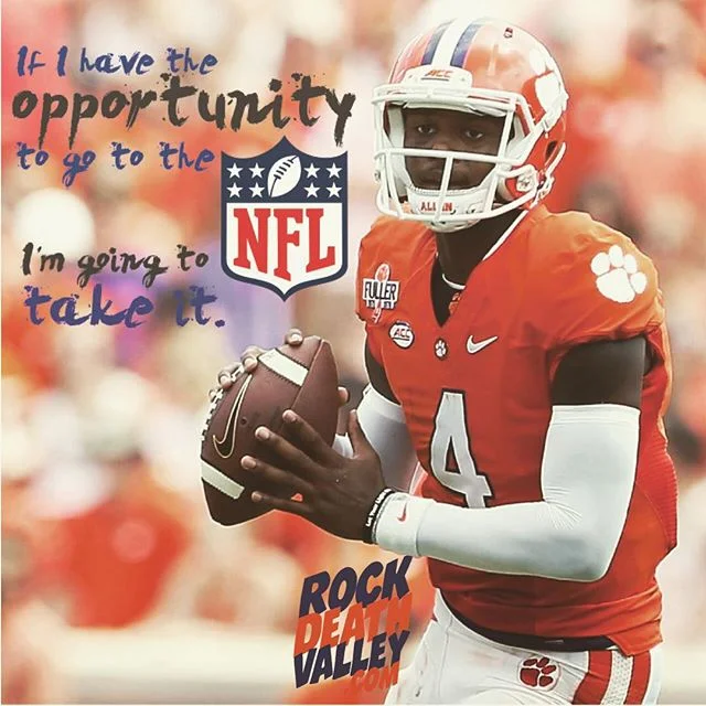 Deshaun Watson has some thoughts on the NFL. I wish he could stay forever.