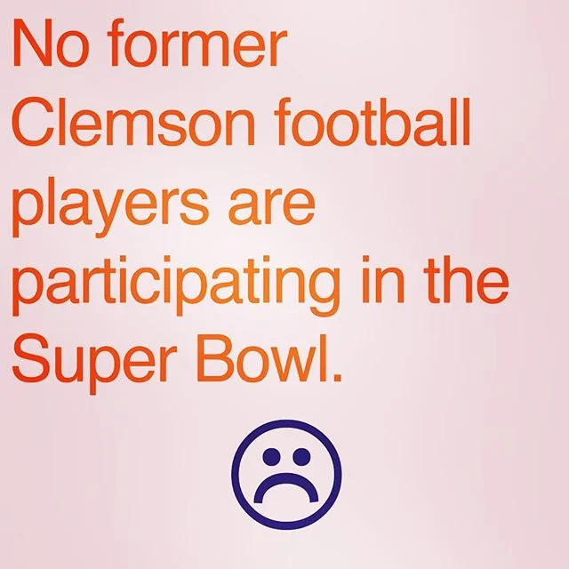 We were going to do a cool post about Clemson alumni in today's game. Instead, we have this. 😫😖😨😢😧😥😰😩😤😭