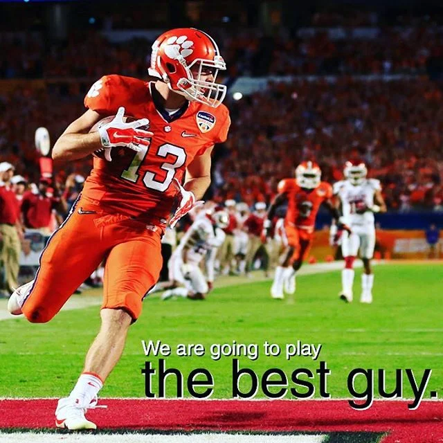 Dabo says the best guys play, walk-on or not.