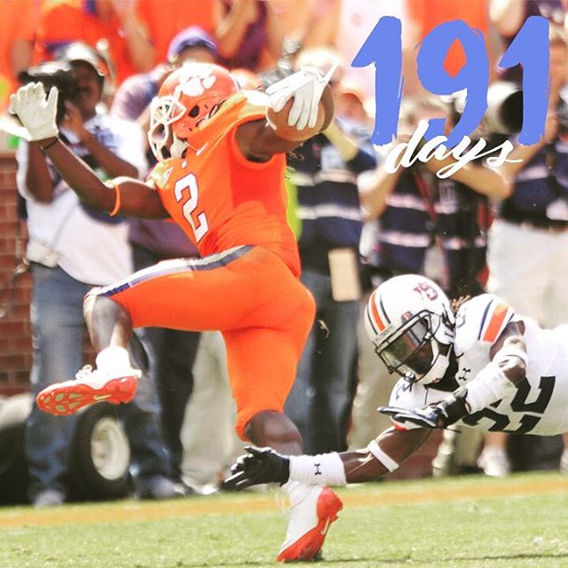 Only 191 days until kickoff. It'll go by like THAT.