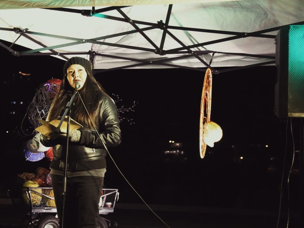 ECOABORIJANELLE AKA JANELLE PEWAPSCONIAS // INDIGENOUS POETS SOCIETY // PHOTOS BY KYLA HAMBLY & KELSEY FAGNOU