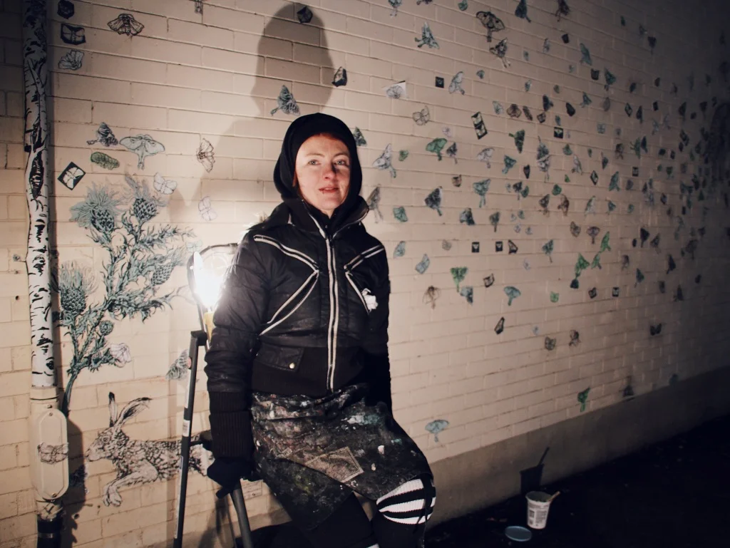 CATE FRANCIS // LUNA MOTH (DIURNAL MURAL) // PHOTOS BY KYLA HAMBLY & KELSEY FAGNOU