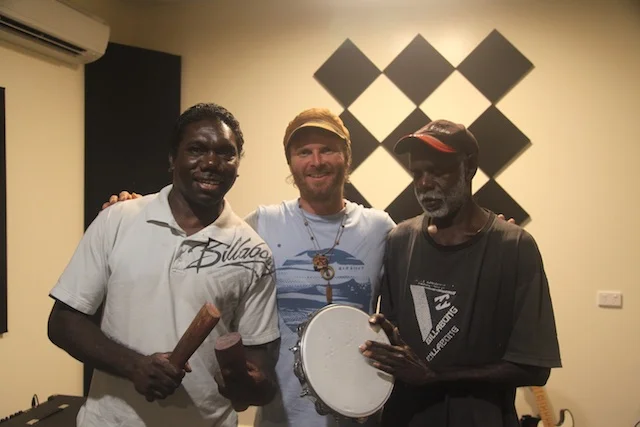 Had a chance to share some jams with Brother Larry and Andrew of the Barra West Wind band of NE Arnhem Land. So blessed to share story and song lines with these Brothers!