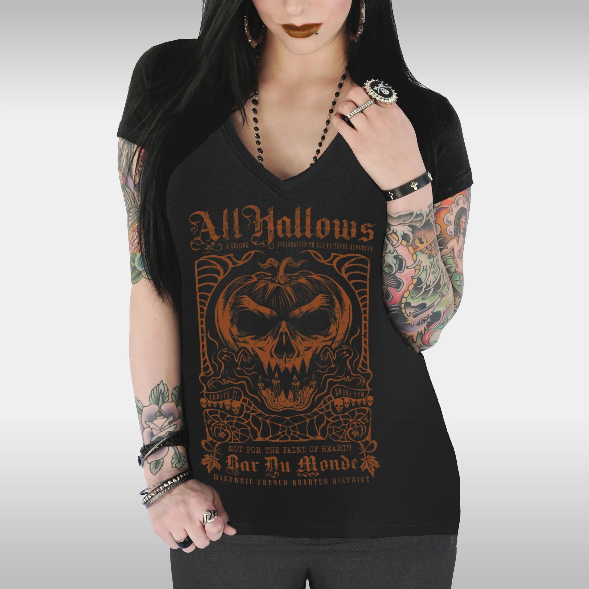 ALL HALLOWS V-NECK TEE 2.jpg