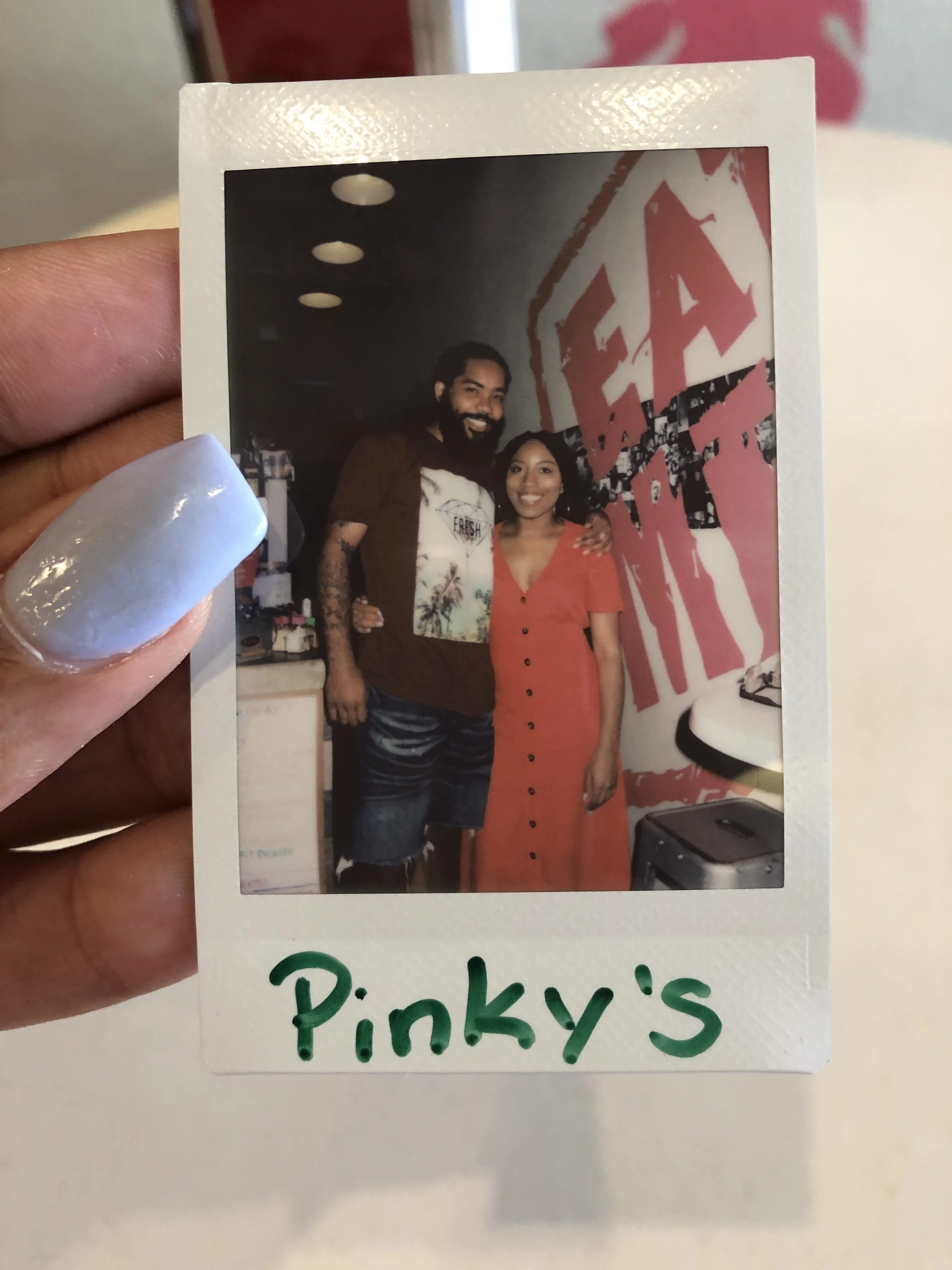 The polaroid we took!