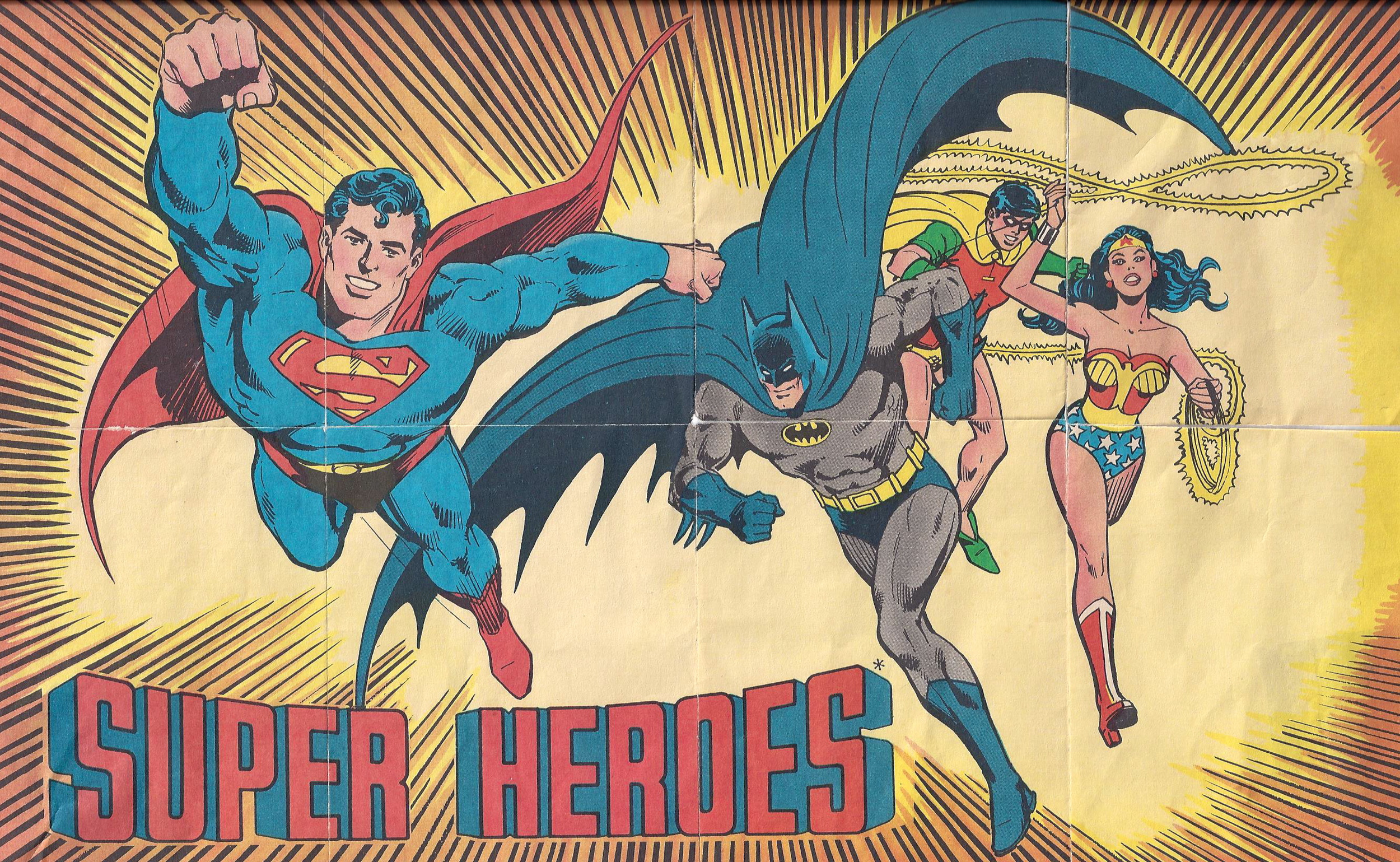 Poster from Dorit's collection of Wonder Woman memorabilia.