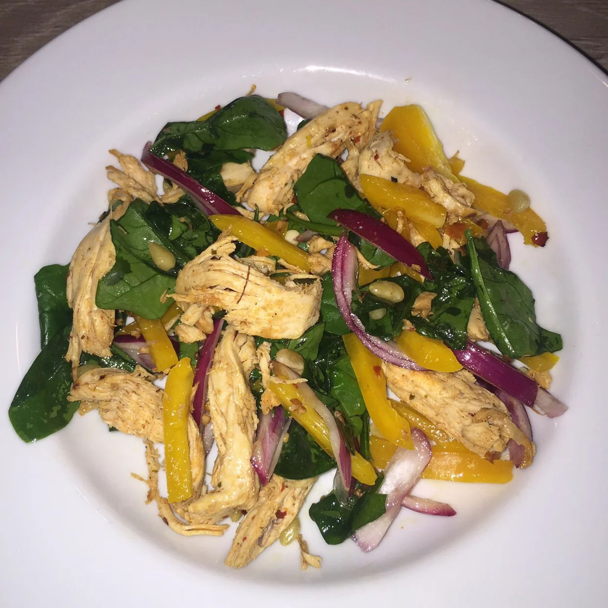 Shredded Chicken Salad with Pop's Secret Dressing