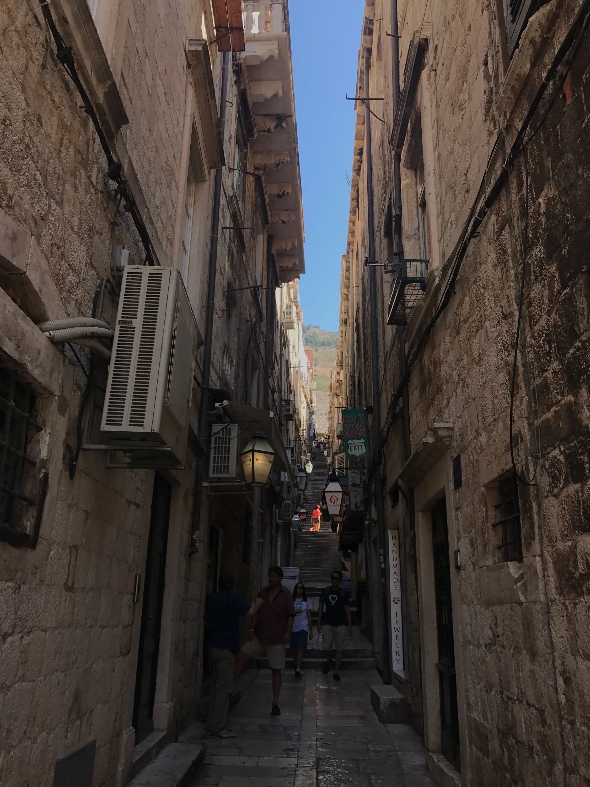 There are lots of steps in Dubrovnik