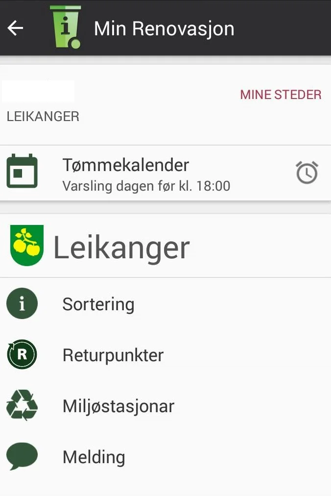 Slik ser hovedmenyen ut
