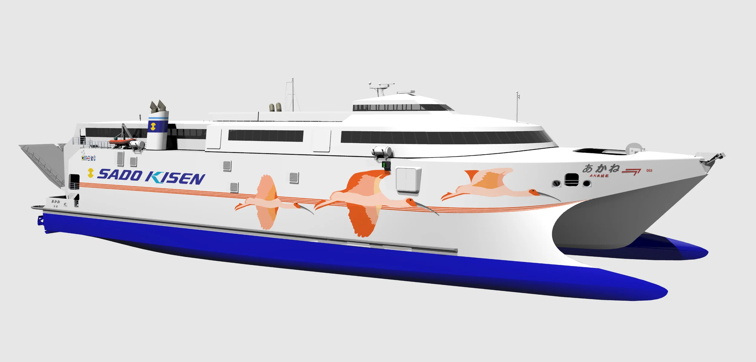  Livery design 'three birds' for  INCAT 85  meter Fast Ferry 