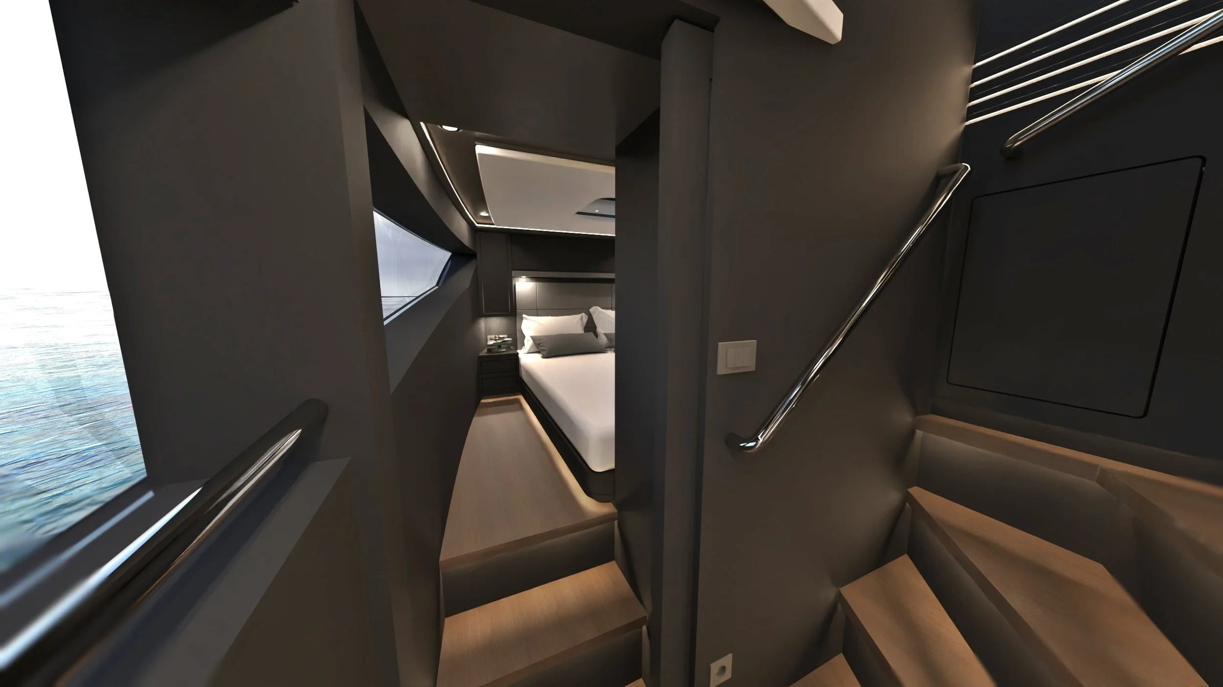 Hysucat 42 Cabin : Stbd owners stateroom