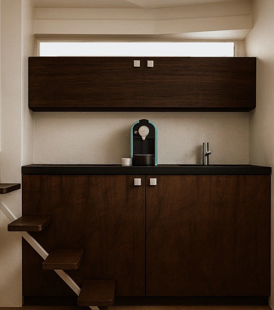  Space study / cabin looking Portside to galley 