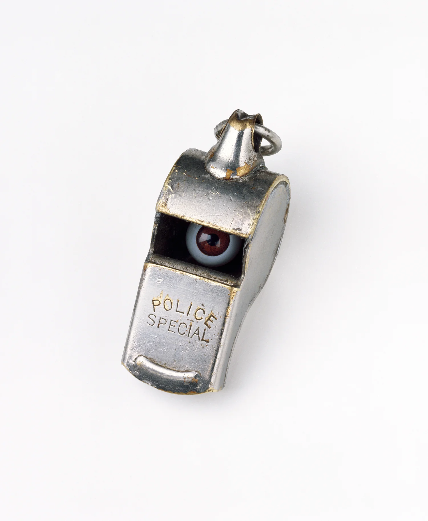 Police whistle with eyes