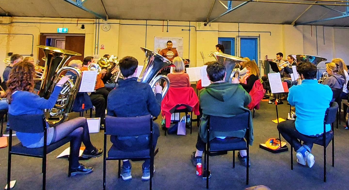 Full House at rehearsal last night - less than 2 weeks until our Spring Soloists Concert on Sunday 28th April @ 5pm!!! #BrassBanding #BrassBand #LeamingtonSpa #Warwickshire #tuba #BandPractice