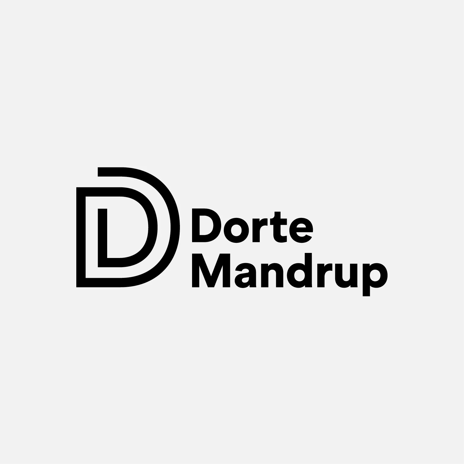Dorte Mandrup Logotype Black