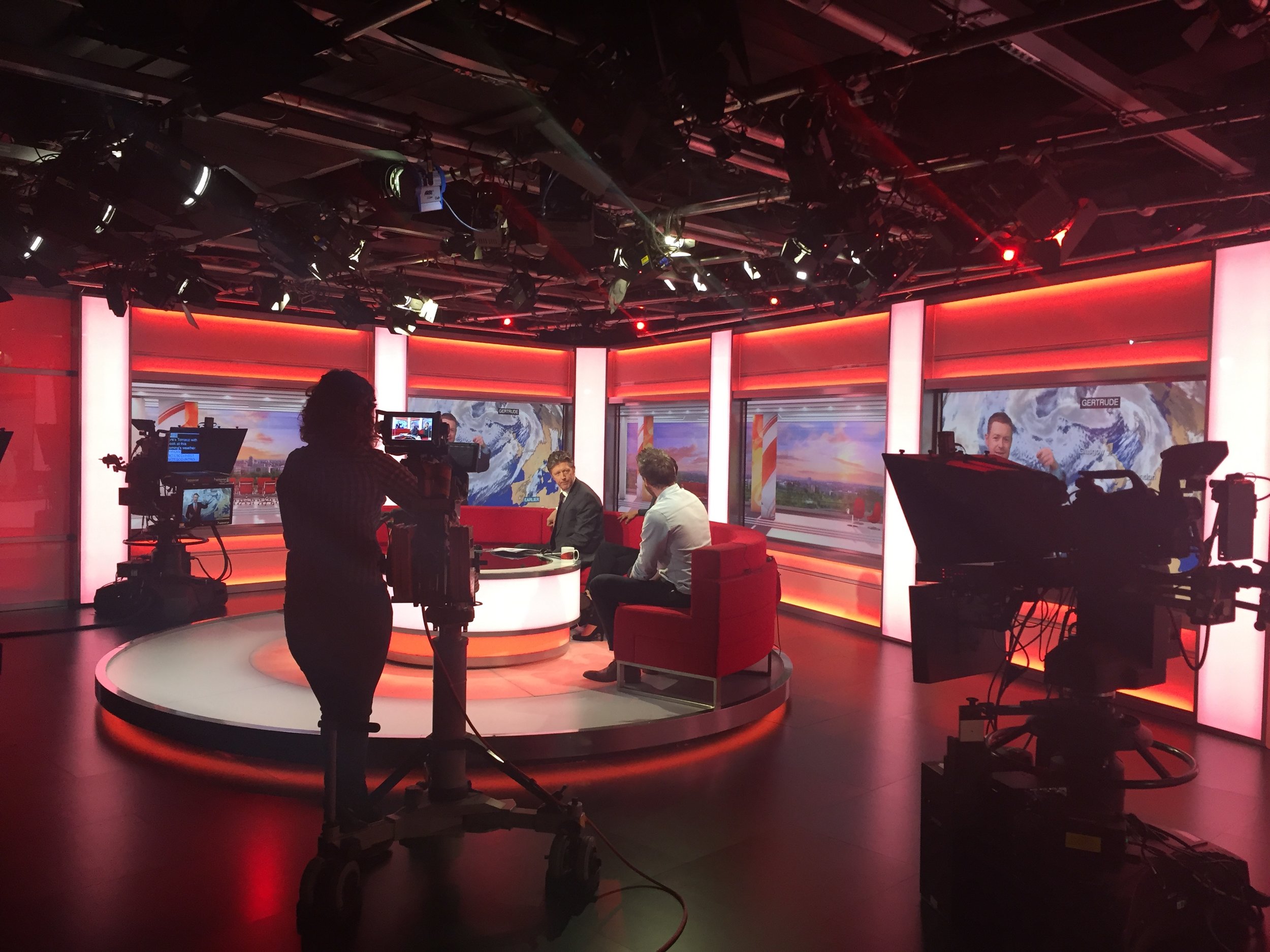 Luke on BBC Breakfast after becoming the first Scot and youngest Brit to ski 730mi solo and unsupported to the South Pole