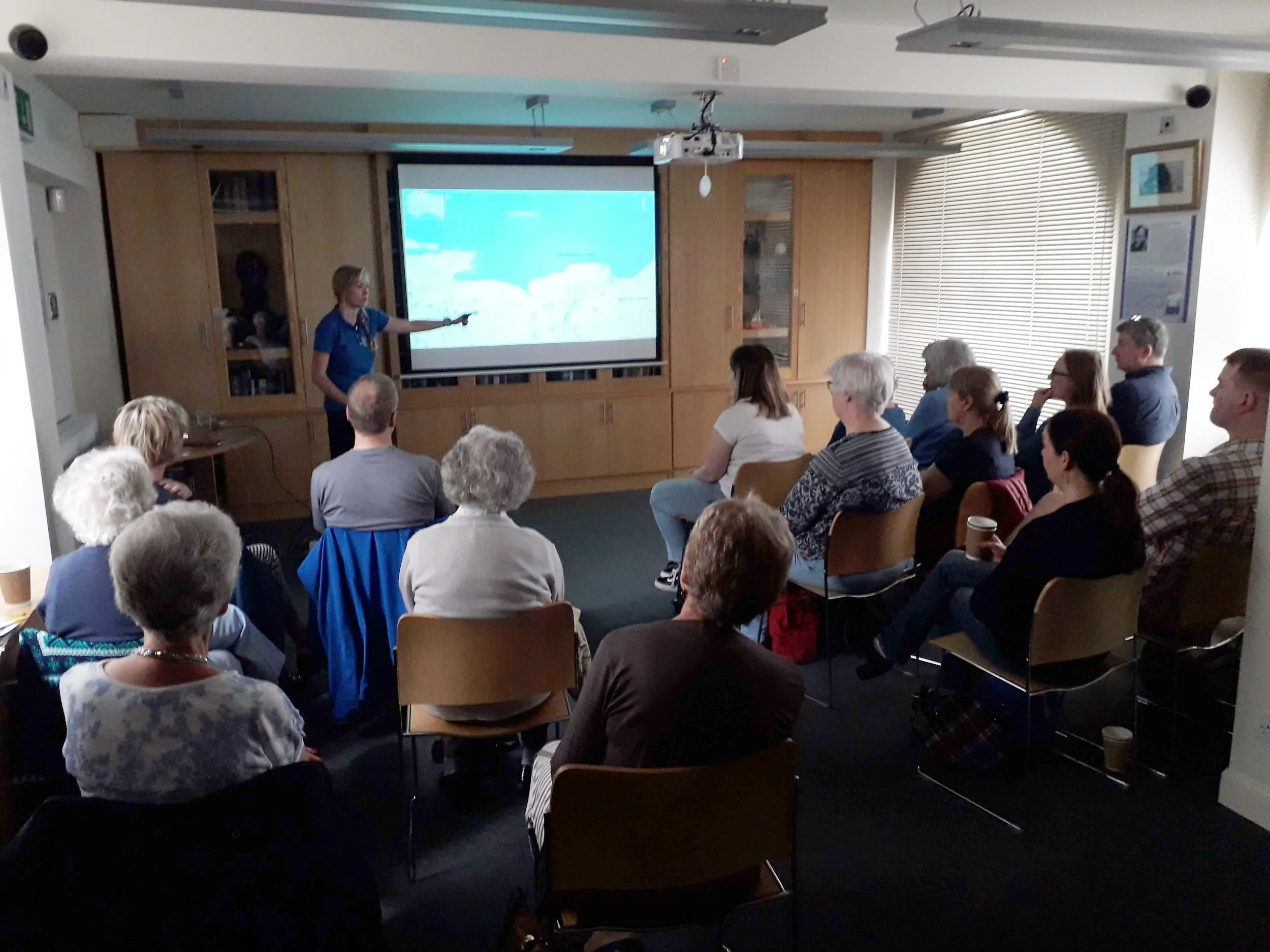 Hazel sharing stories of Arctic Alaska at the RSGS 2018 Geography Day - Women in Polar Regions - Life at the edge of the world