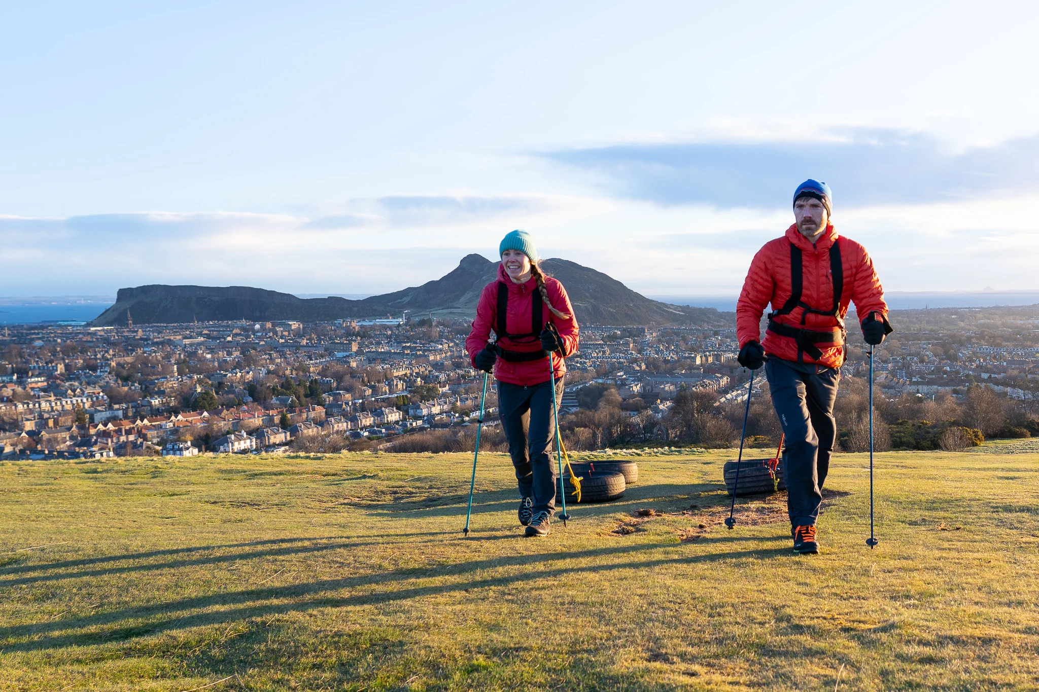 Luke and Hazel training in Edinburgh