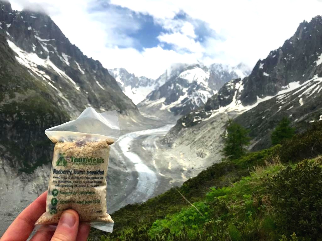 Camping in the French Alps