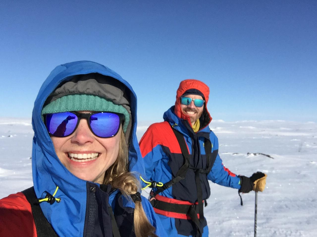 Hazel and Luke on Finnmarksvidda
