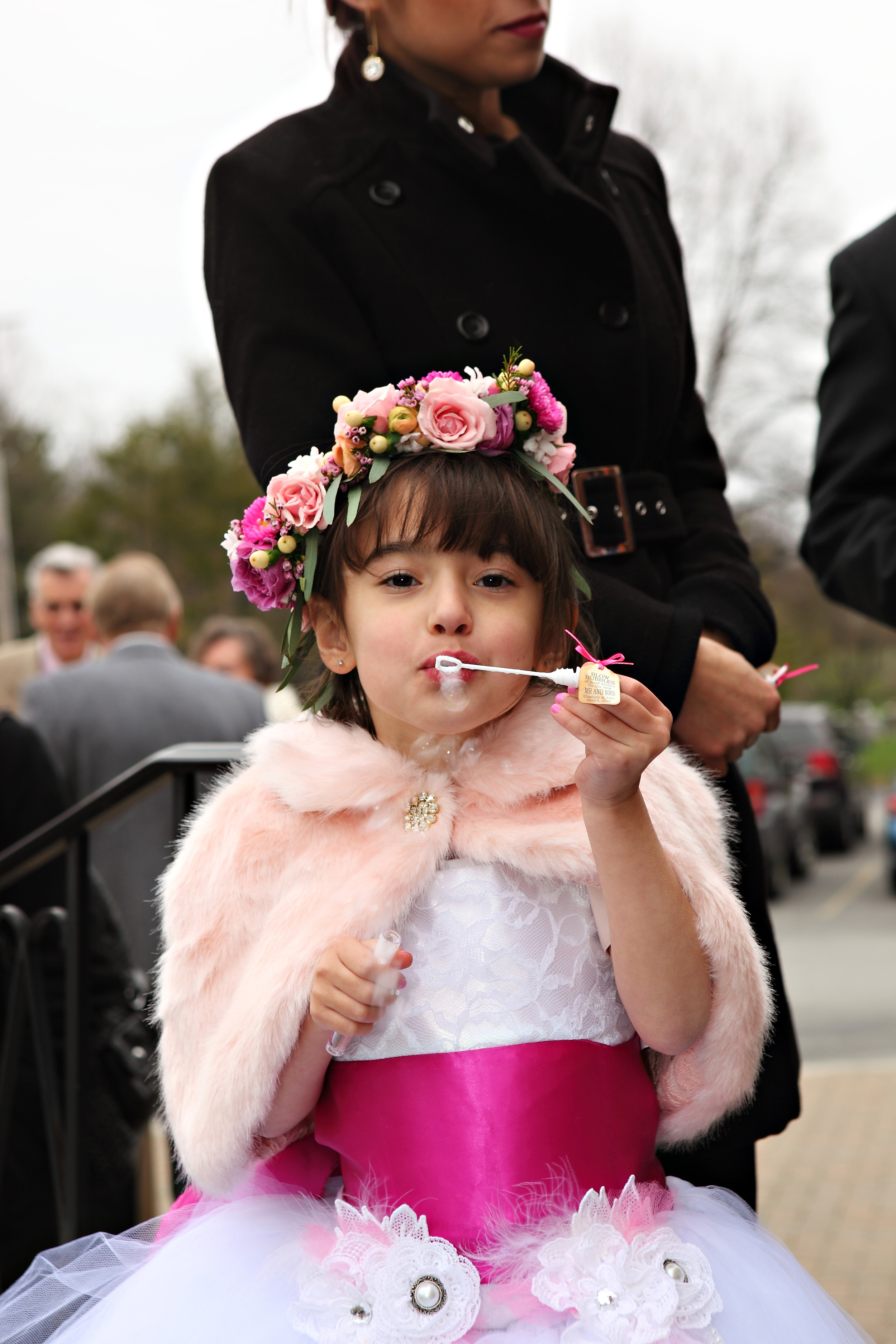 The adorable flower girl, Soleil, daughter of the Matron of Honor. How precious is she?