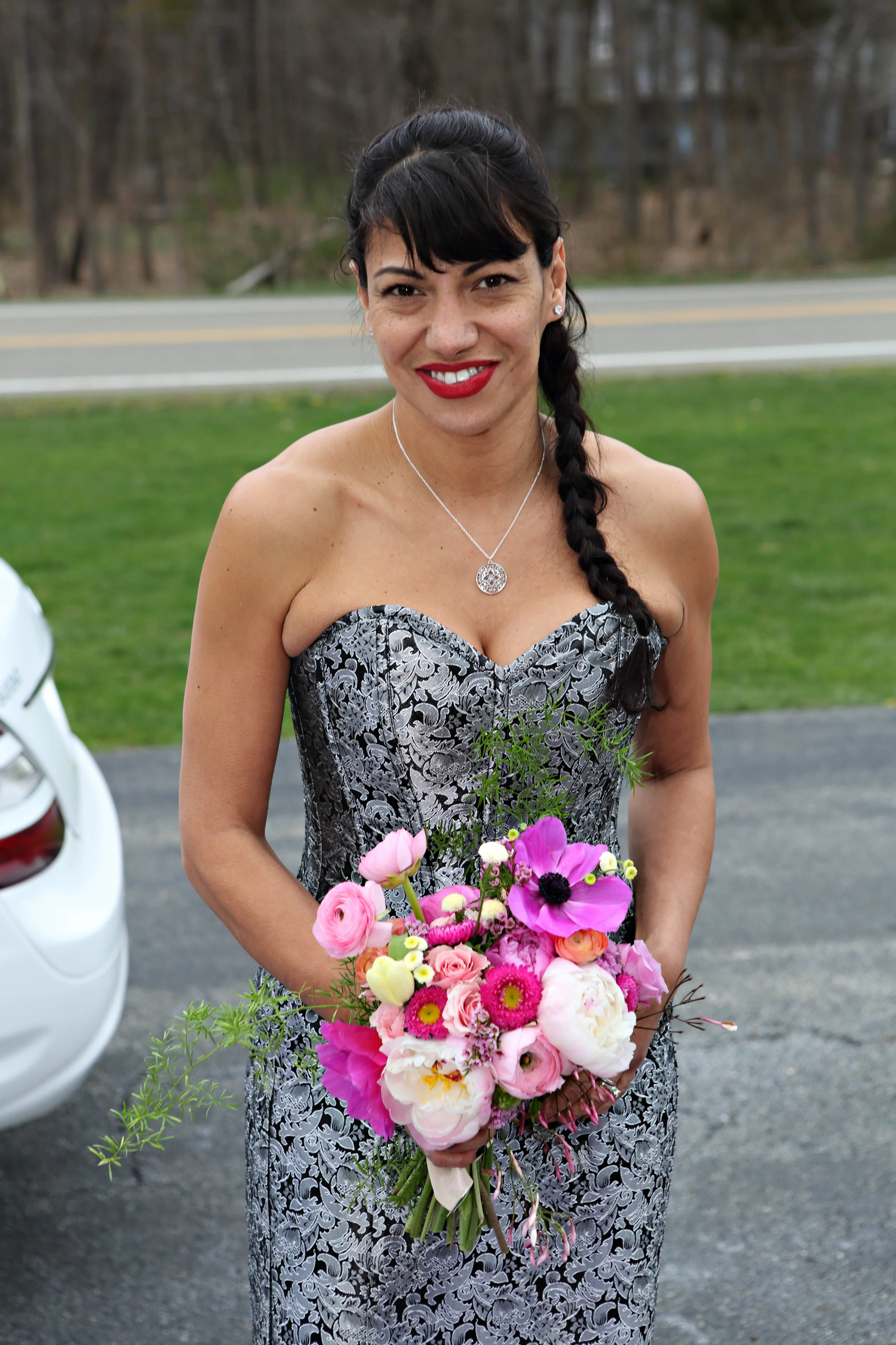 The stunning Maribel, Liz's Matron of Honor. Another co-worker, but more than that, a friend. 
