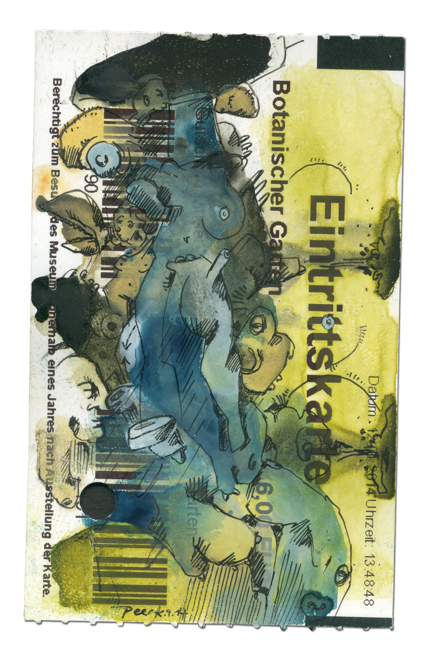 Gewächs.Peer Kriesel.2015.8.5x5.5cm.Watercolour & ink on paper.jpg