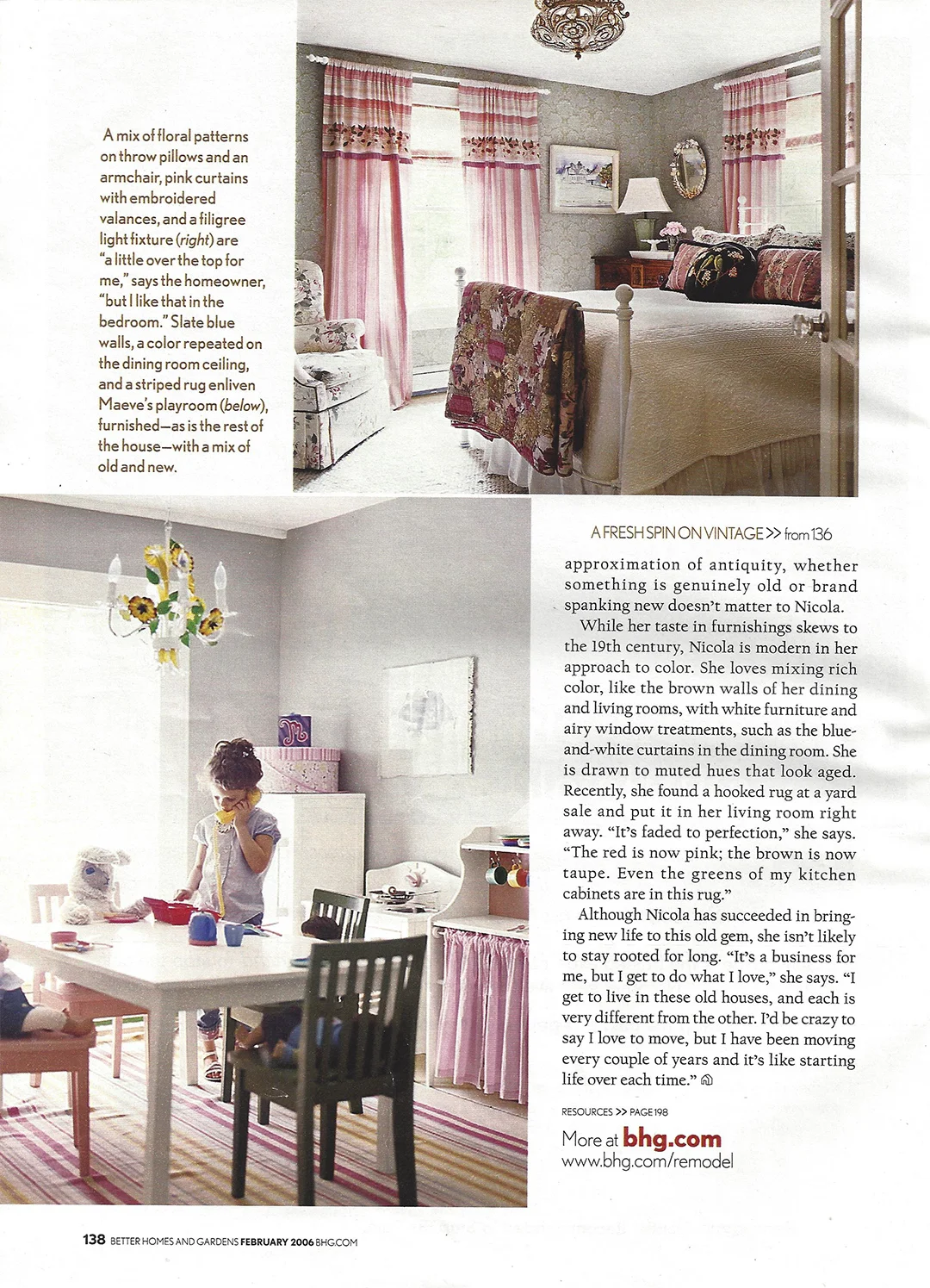 BHG Feb 2006 — Nicola's Home