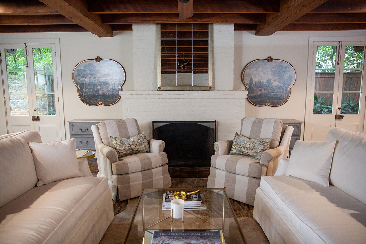 With natural light streaming in from all sides, this living space naturally becomes a central gathering place for the family.