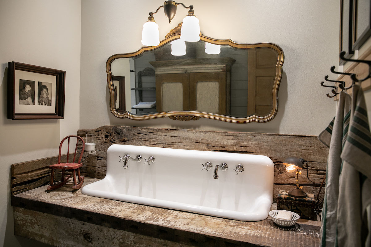 The coveted sink Melane persuaded a local shop owner to finally sell her.