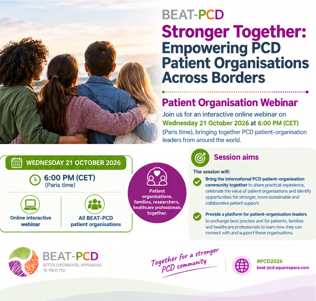 Stronger Together: Empowering PCD Patient Organisations Across Borders