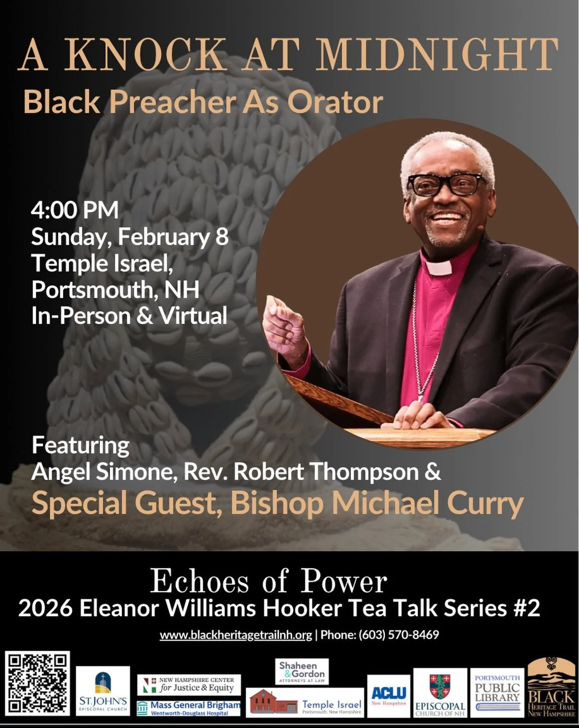 This Sunday! Be there in person or join on zoom. #TeaTalks26 @blackheritagetrailnh