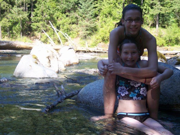 My sister and I in 2006. I was sixteen and she was twelve.